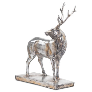 Large Silver Standing Stag