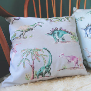 Dinosaurs Grey Cushion