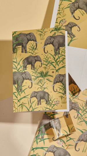 Oscar the Elephant Blank Card