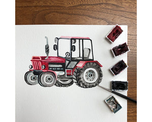 Tractor Art Print