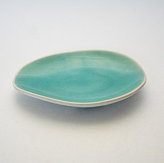 Turquoise Crackle Side Plate